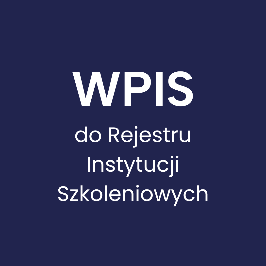 Wpis do Rejestru Instytucji Szkoleniowych